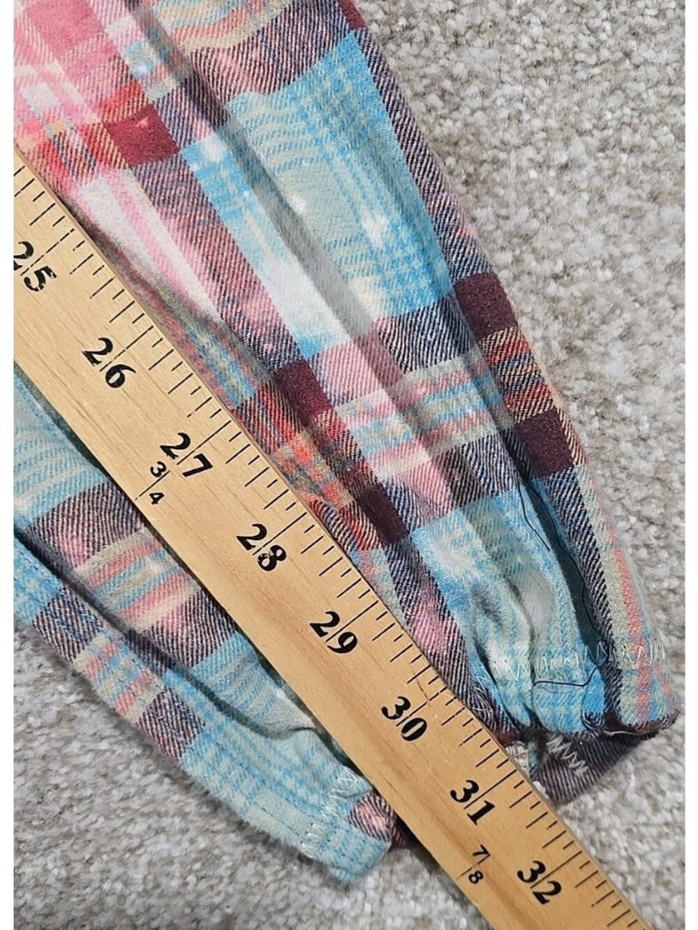 OOAK Upcycled Flannel Shacket Shirt Sarcastic Humor Smile Say God Bless XL - Picture 11 of 14